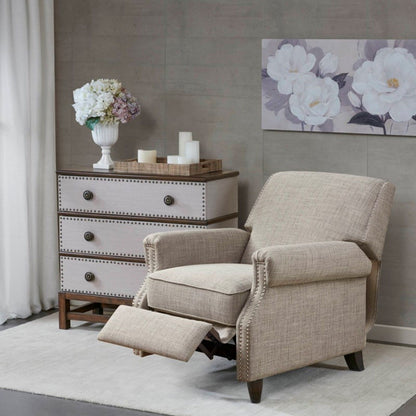 Julian - Push Back Recliner With Reclining Function - Sand