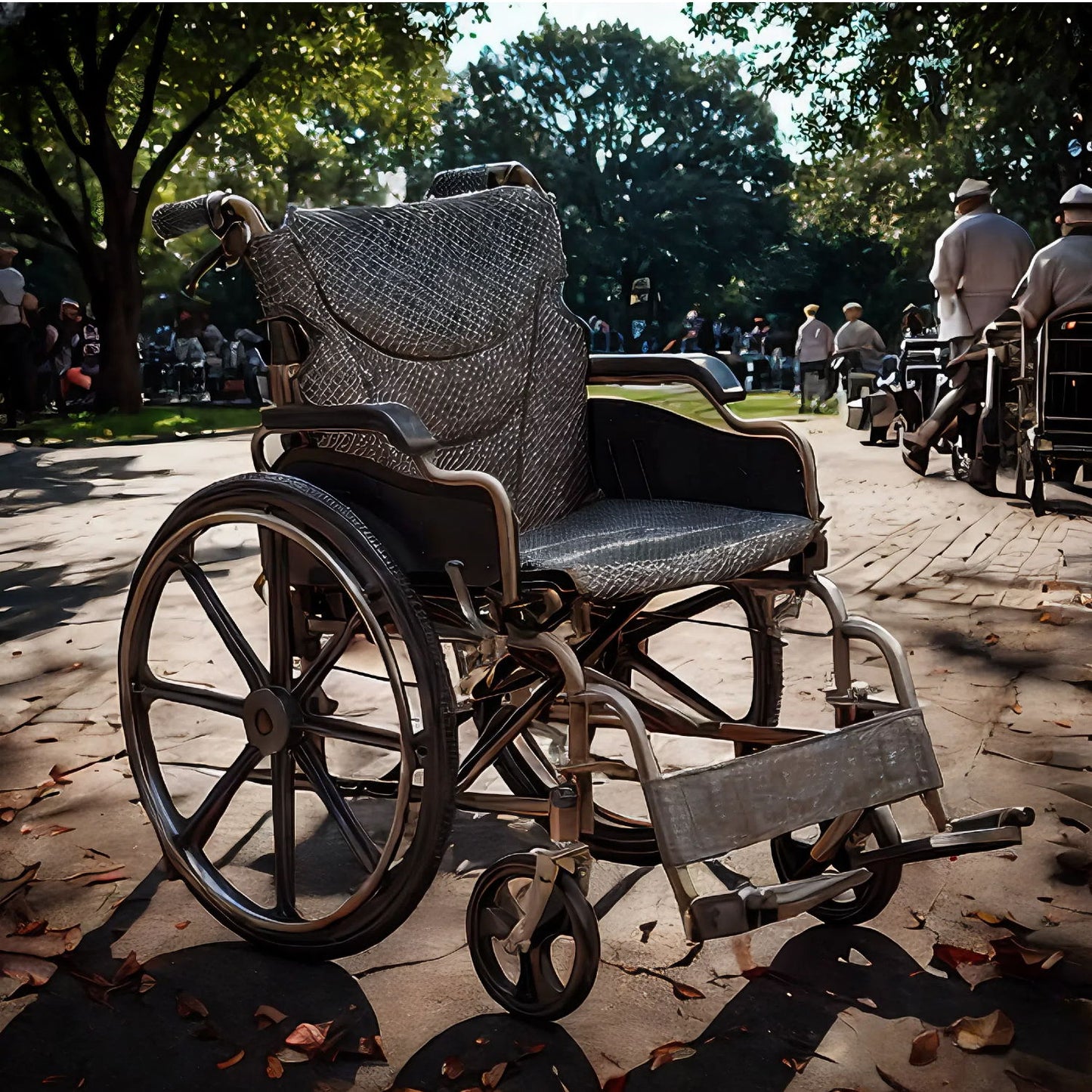 Heavy-Duty Manual Wheelchair For Adults With Double X Force Support