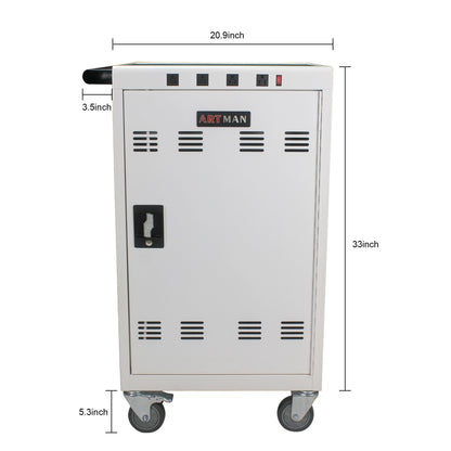 Mobile Charging Cart For Tablets Laptops 35, Device Capacity Matt Metal