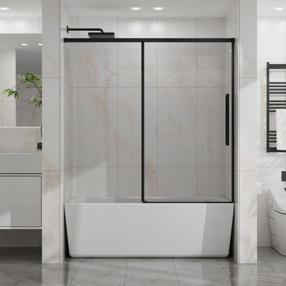 Semi Frameless Tub Sliding Shower Door
