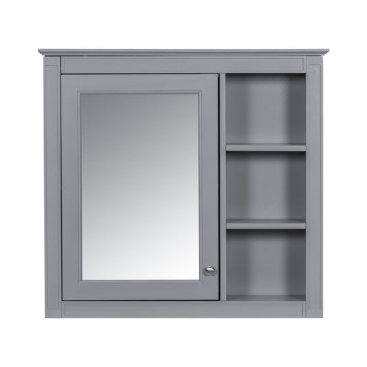 Wall Mounted Medicine Cabinet With Mirror And 3 Open Shelves