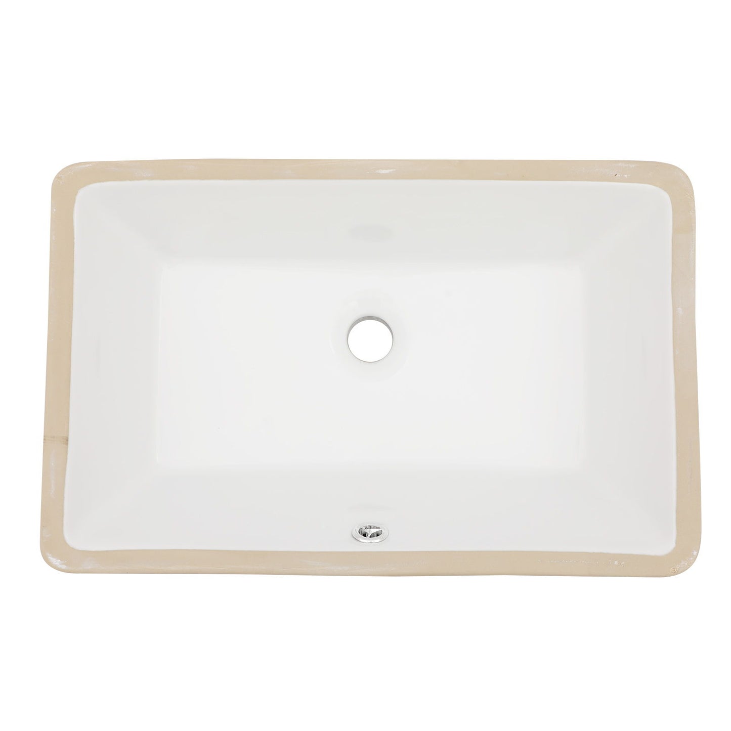 Modern Ceramic Undermount Bathroom Sink With Overflow, High Quality