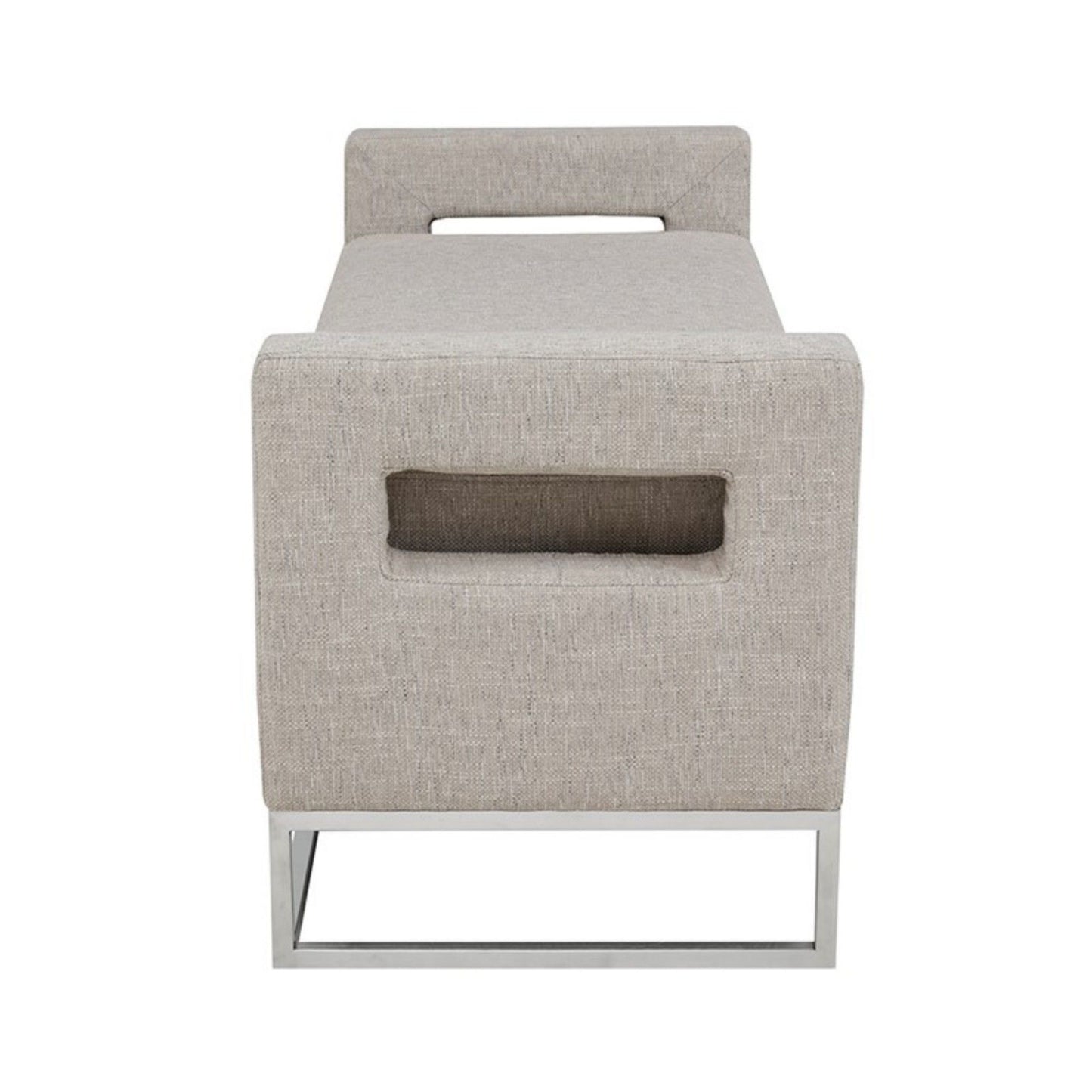 Crawford - Soft Close Storage Bench With Open Sides - Gray