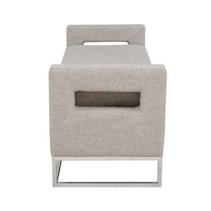 Crawford - Soft Close Storage Bench With Open Sides - Gray