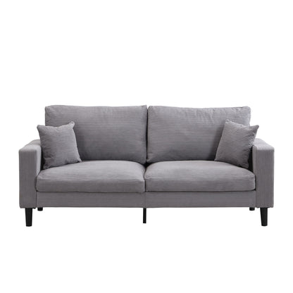 Modern Upholstered 2 Piece Sofa Set With 3 Seater And 2 Seater
