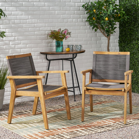 Outdoor Dining Chair (Set of 2) - Dark Gray