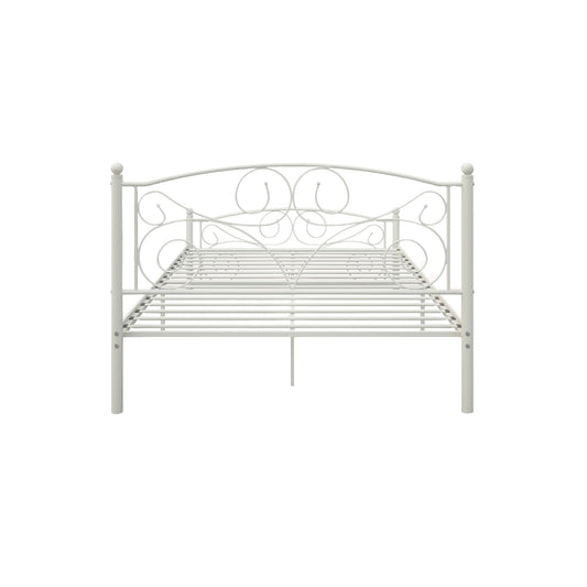 Unique Flower Sturdy System Metal Bed Frame With Headboard And Footboard