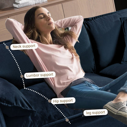 Modern Chenille Oversized Accent Chair, Comfy Single Sofa With Large Seat (Set of 2)