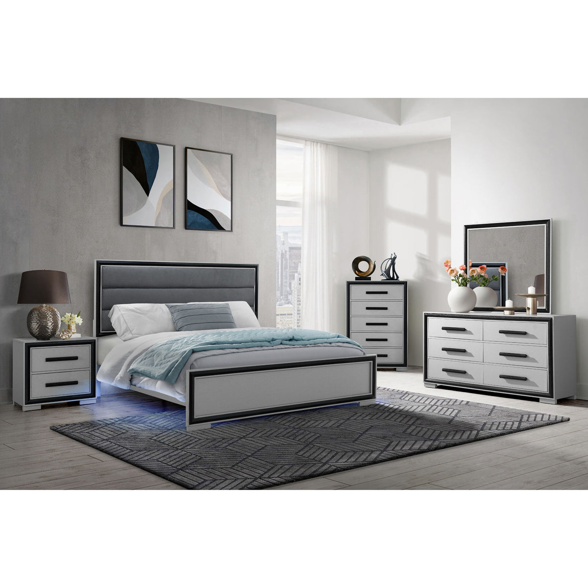 Adelaide - Bed With LED