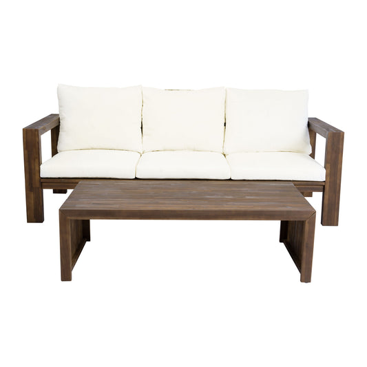 3 Seater Patio Set, Outdoor Sofa & Coffee Table Set