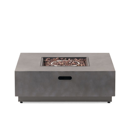Modern Square Fire Pit With 50,000 Btu