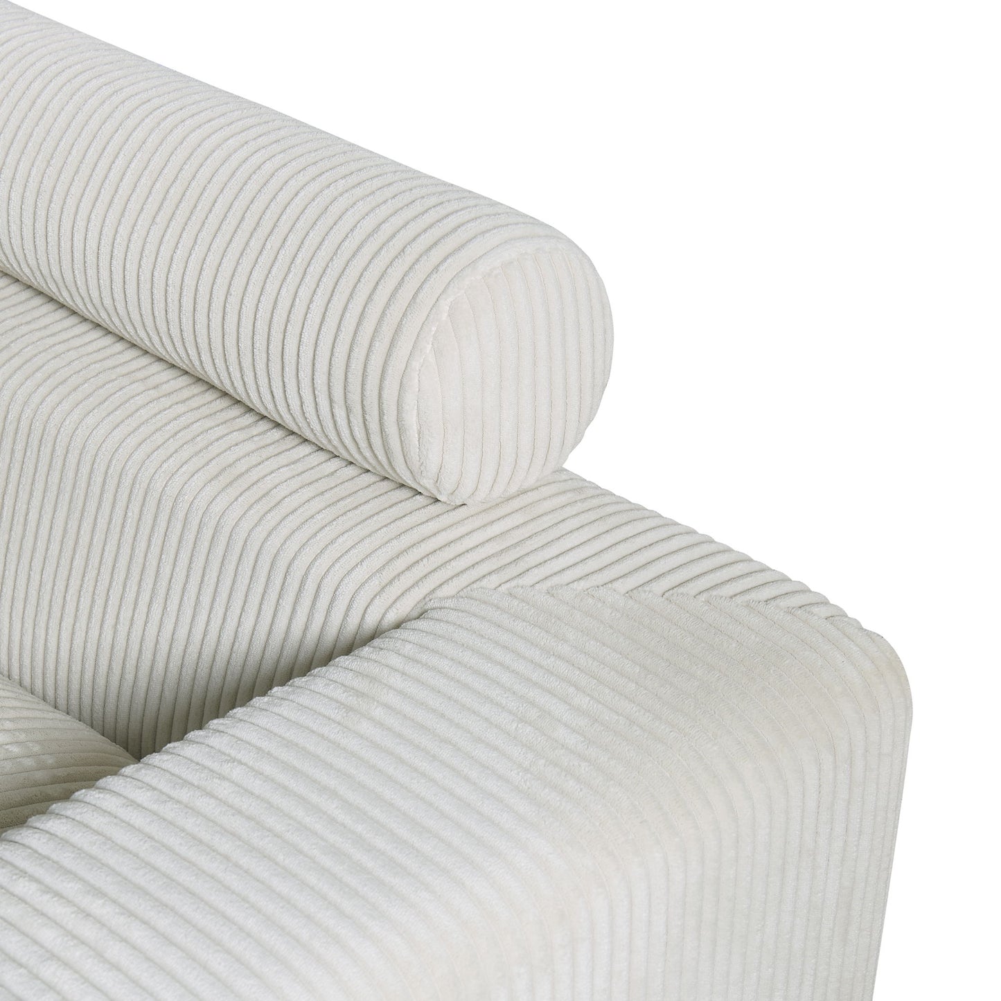 4 Seater Oversized Sectional Sofa With 2 Ottoman And 2 Pillows