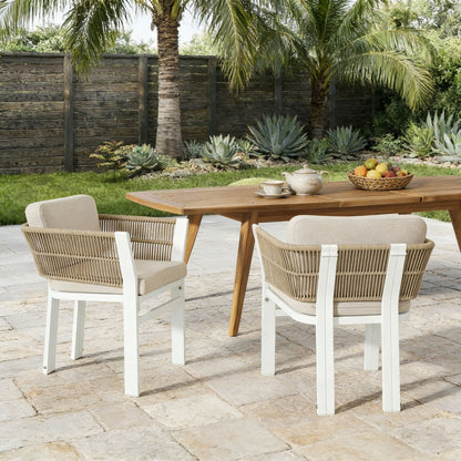 Outdoor Dining Chair, All-Weather Patio Seating For Backyard (Set of 2)