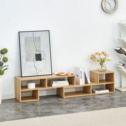Cube TV Stand With Open Storage And 2 Shelves