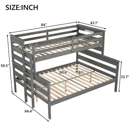 Detachable Design Bunk Bed With Ladder