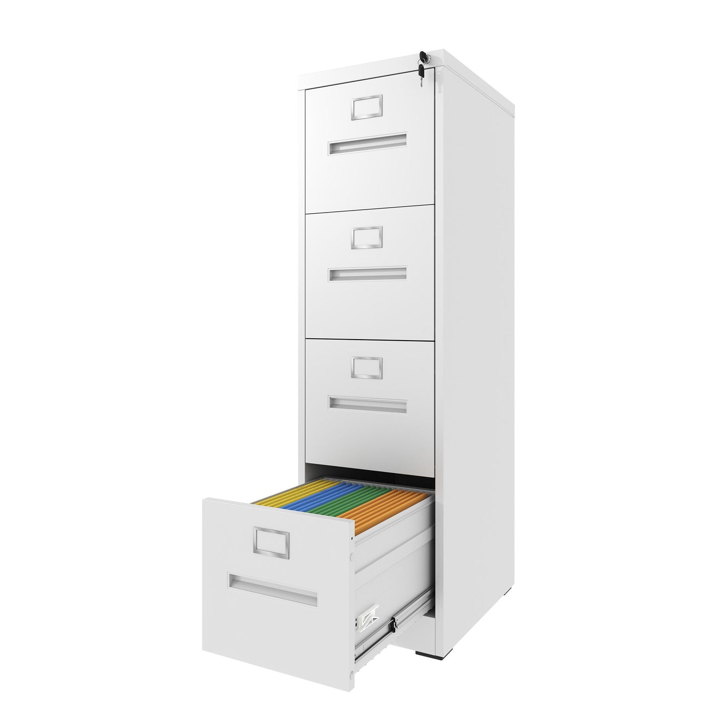 Premium Drawer File Cabinet With Lock, Metal Vertical Design, A4 Legal / Letter Size