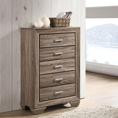Harrison - 5 Drawer Bedroom Chest - Taupe