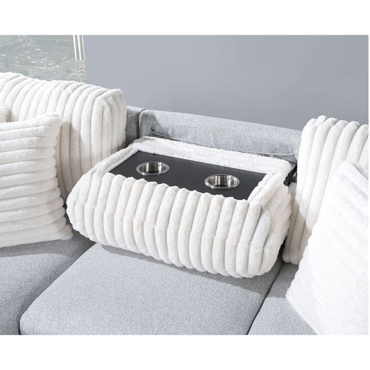 Ford - Reversible Pull Out Sofa Bed - Light Gray