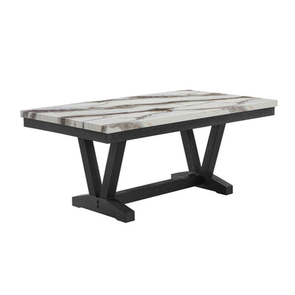 Panda - Dining Table And Trestle Base - Black