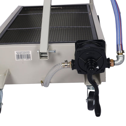 Heavy Duty 20 Gallon Low Profile Oil Drain With Pump Polypropylene - Gray