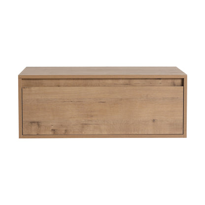 30" Wall Mounted Mirror Cabinet With Door - Imitative Oak
