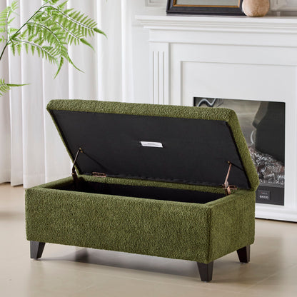 Storage Ottoman With Flip Top Lid