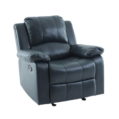 Charlotte - Gel Glider Recliner With Sturdy Wood Frame - Blue