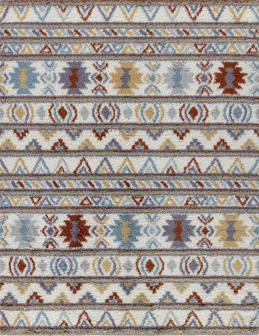 Loft Shag - 7'10" X 9'10" Shaggy Area Rug - Multi, Polypropylene