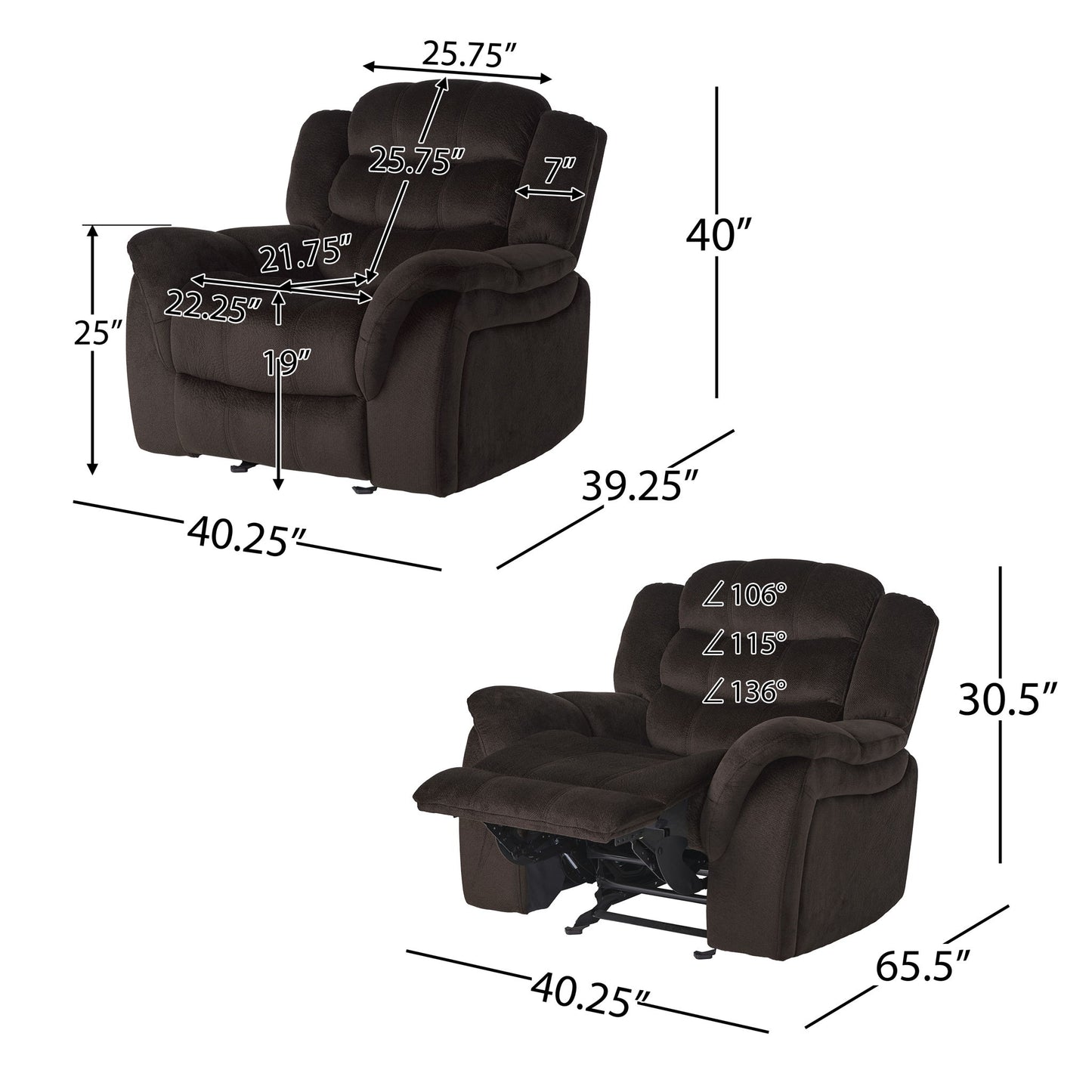 Classic Design, Glider Recliner