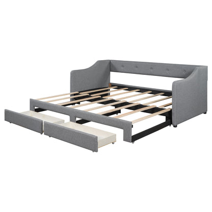 Upholstered Daybed With 2 Drawers