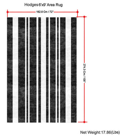 Hodges - 6' X 9' Area Rug - Ivory / Gray