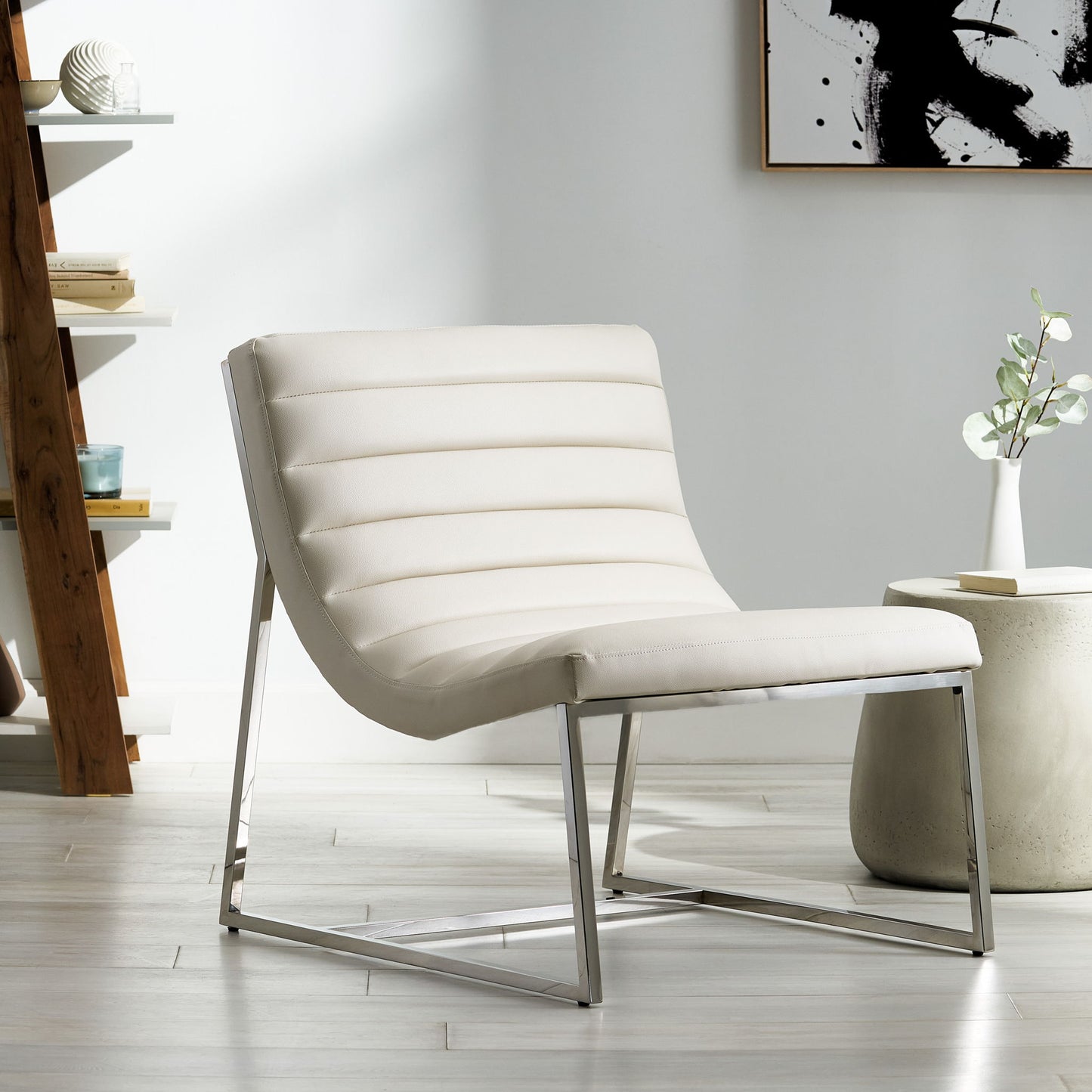 Wilmouth - Roll Occasional Chair - White