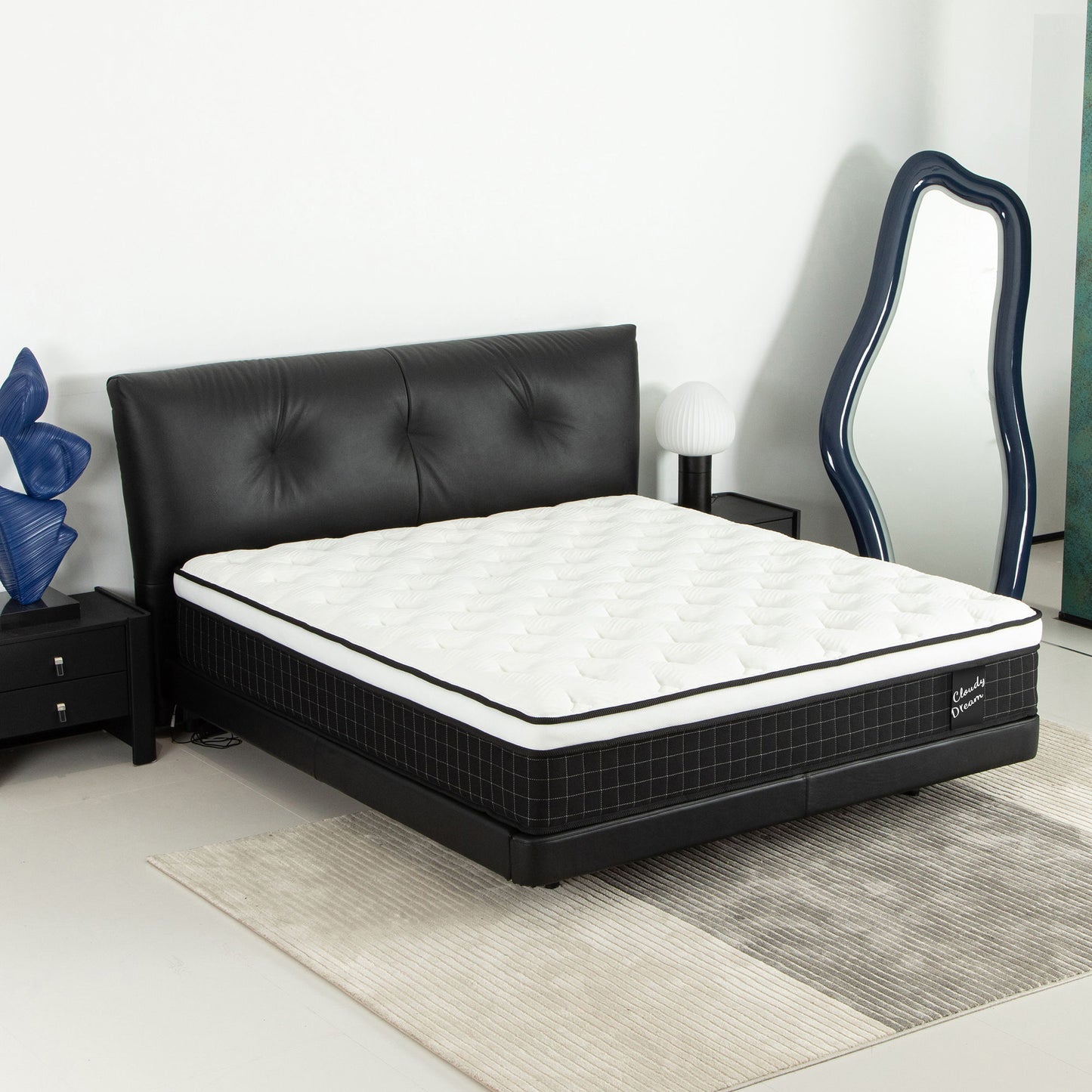 12" Hybrid Mattress With Individual Pocket Spring, Comortable Memory Foam