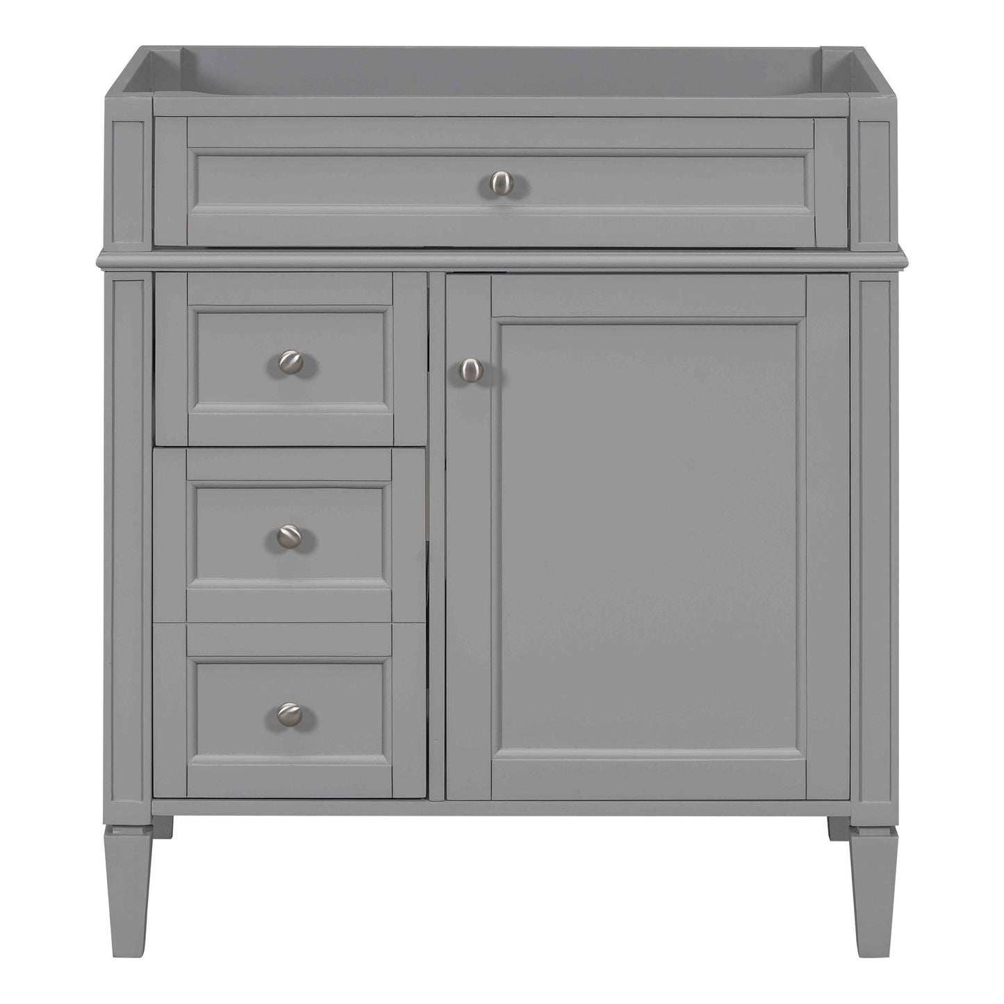 Bathroom Vanity With 2 Drawers And Tip-Out Drawer, Storage Cabinet