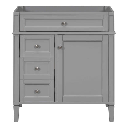 Bathroom Vanity With 2 Drawers And Tip-Out Drawer, Storage Cabinet