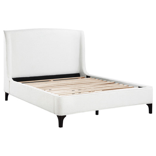 Theodore - Eastern King Wingback Bed - Ivory
