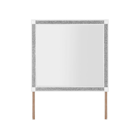 Soulmarie - Mirror, Connects To Dresser - White