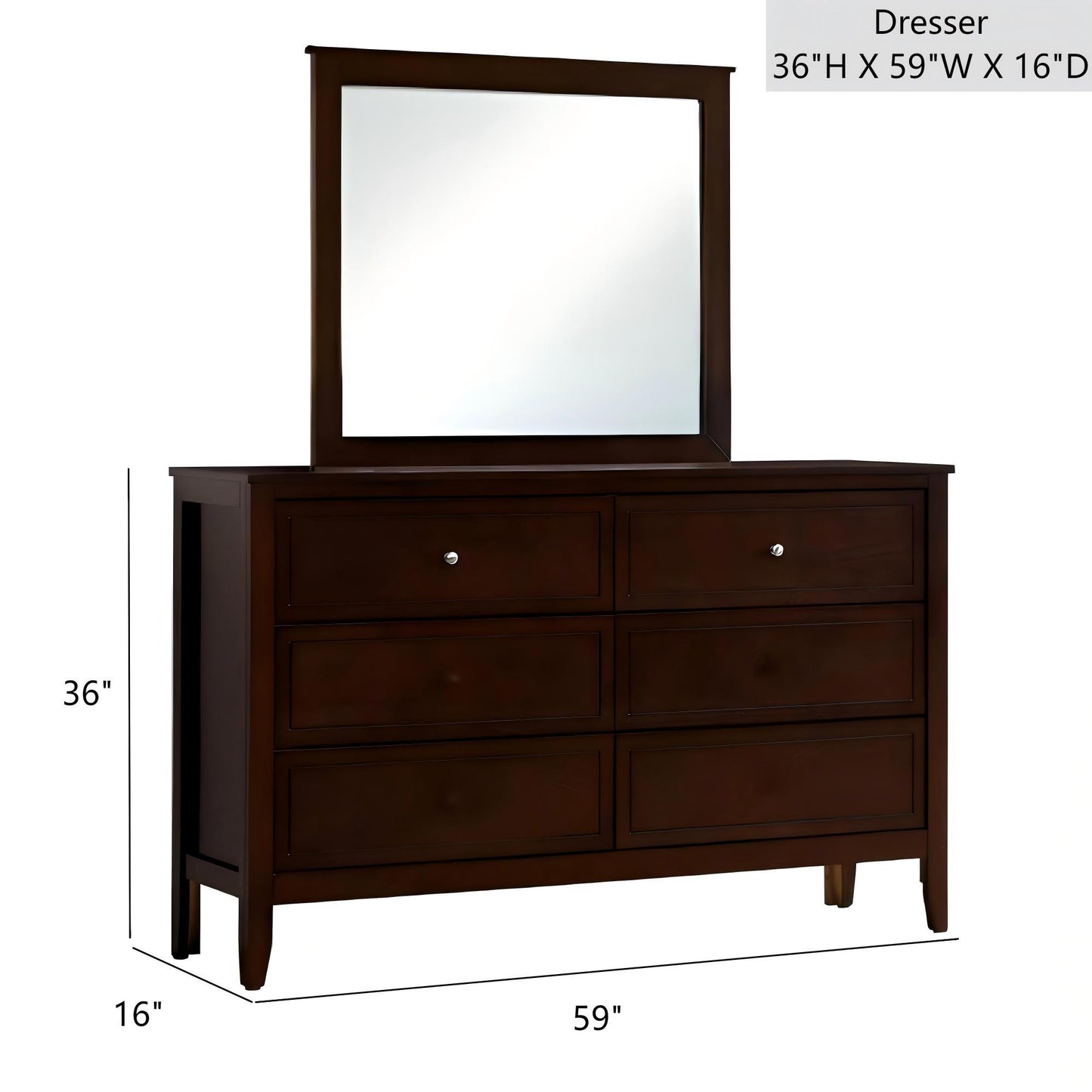 Daniel - Dresser, 6 Drawer