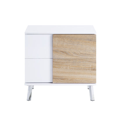 Verux - High Gloss End Table - White