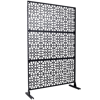 Outdoor & Indoor Metal Freestanding Decorative Privacy Screen