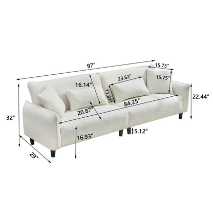 Teddy Velvet Sofa, Soft & Comfortable