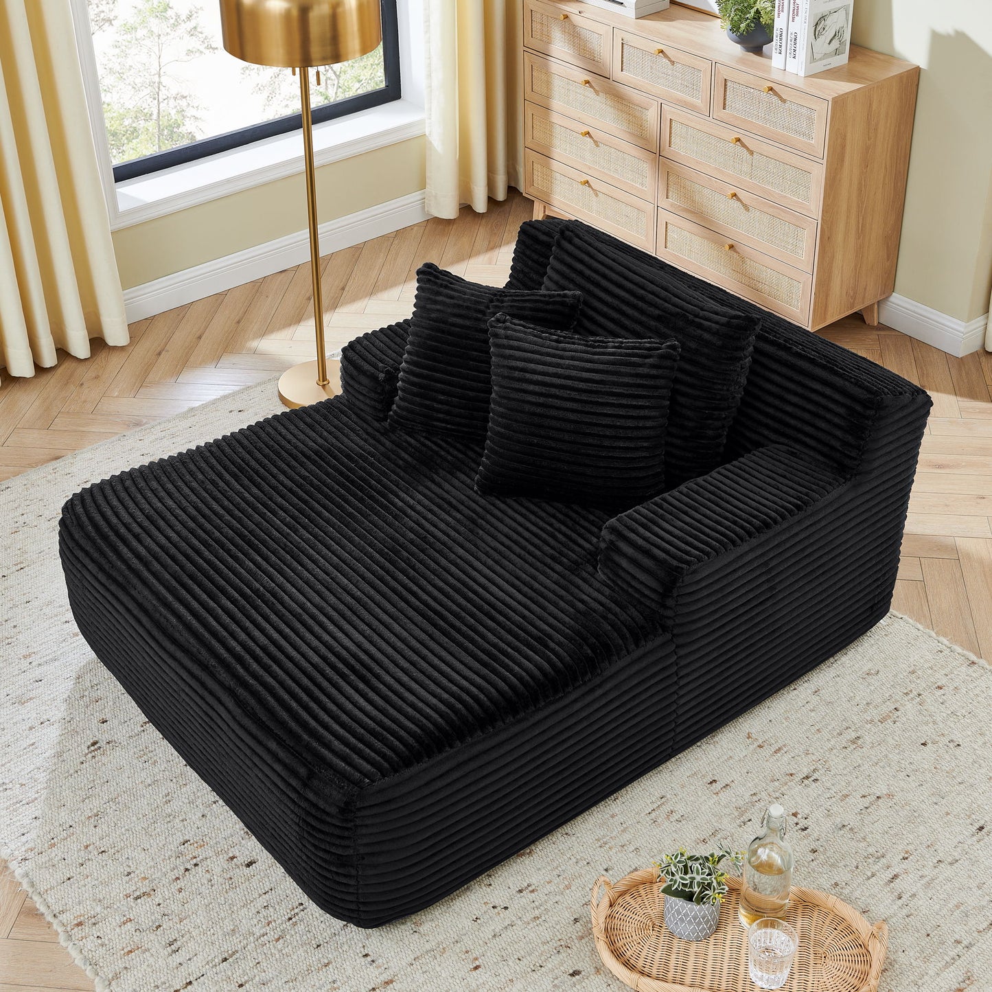 Modern Single Lazy Sofa Lounge Chair With High Density Foam