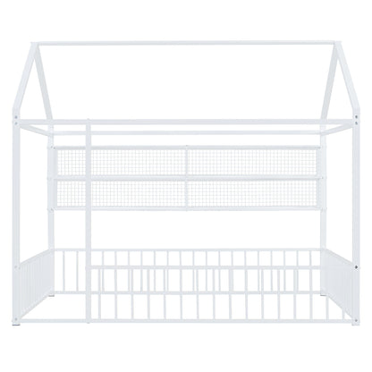 House Frame With Fence And Shelves