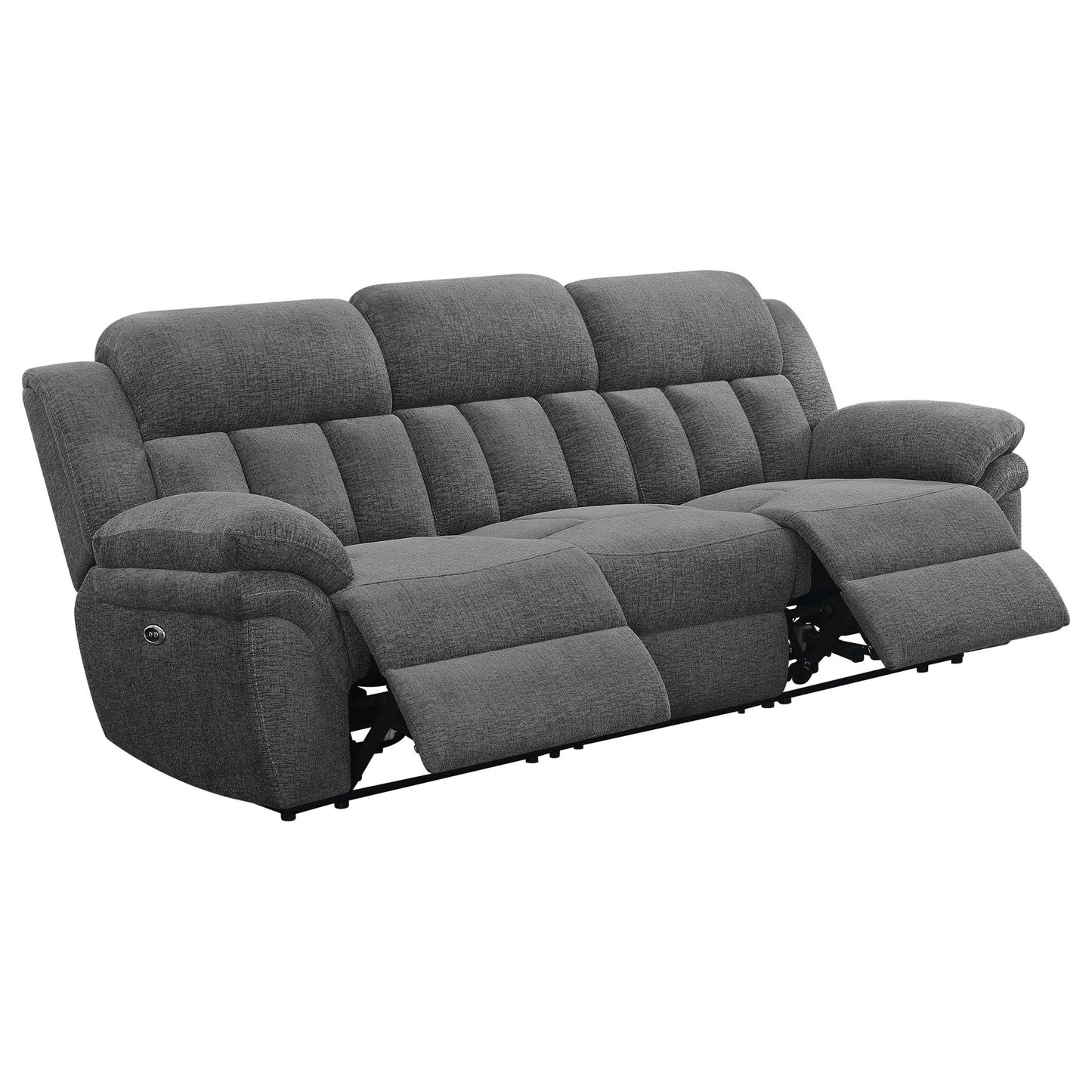 Divine - Upholstered Power Reclining Sofa - Charcoal