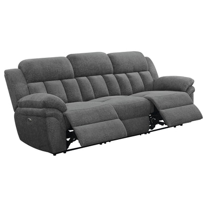 Divine - Upholstered Power Reclining Sofa - Charcoal