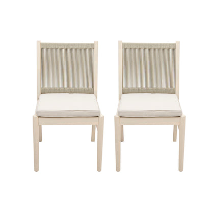 Cordoba - Dining Chair (Set of 2) Comfortable Armless Chairs - Beige
