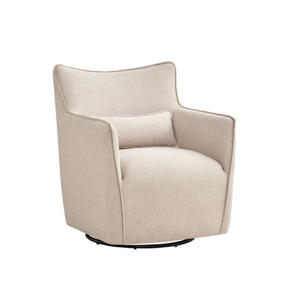Ayla - Swivel Accent Chair With Matching Lumbar Pillow