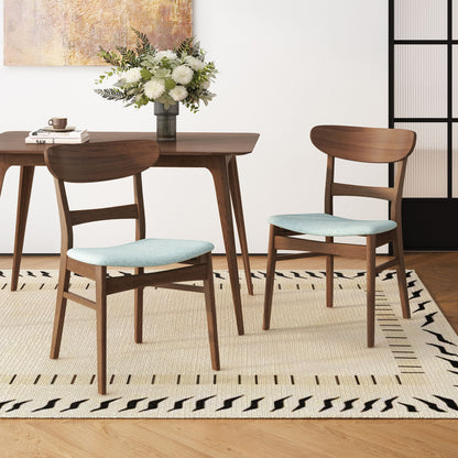Modern Dining Chairs With Cushioned Seat (Set of 2)