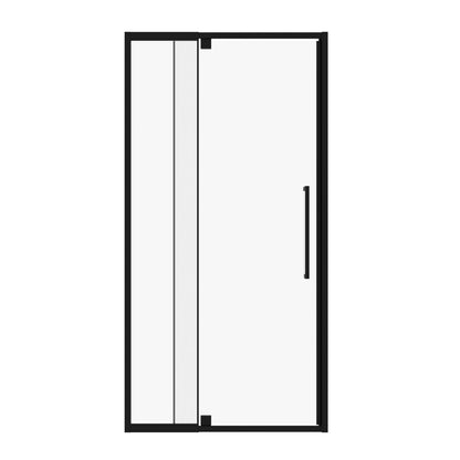 Semi-Frameless Pivot Hinged Shower Door, Reversible Design