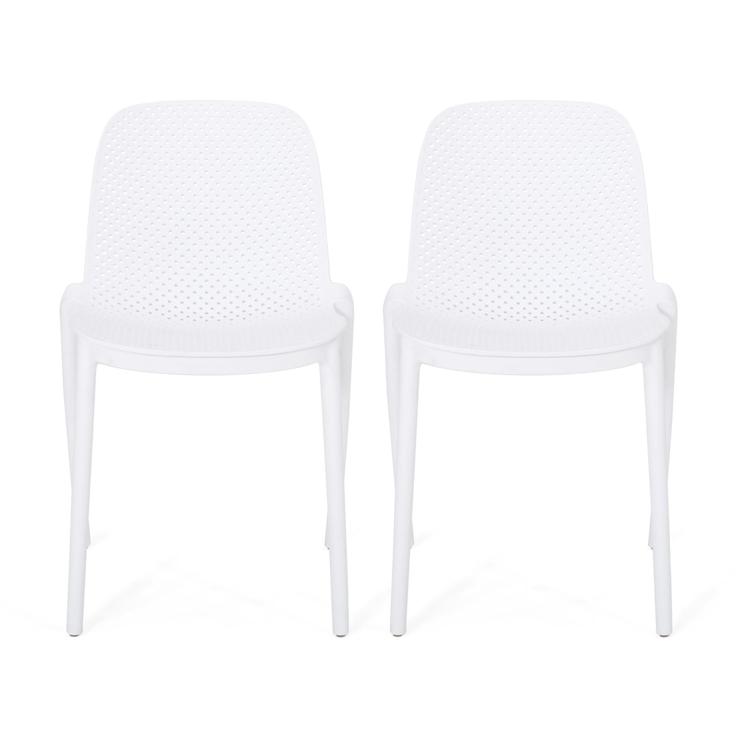 Outdoor Stacking Dining Side Chair (Set of 2)